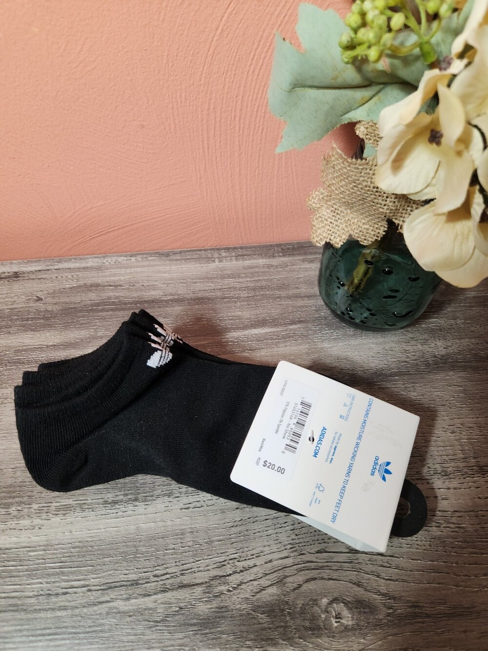 NWT Adidas Originals Womens No Show Socks (Pack of 6)